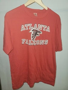 NFL Atlanta Falcons Adult L Large Red T Shirt Football Mens Tee - Picture 1 of 4