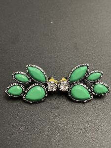 Fancy Foliage - Green - Paparazzi Accessories Clip-On Earrings