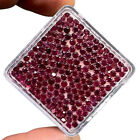 150 Pcs Natural Rhodolite Garnet 2.7mm Round Cut Loose Untreated Gemstones Lot