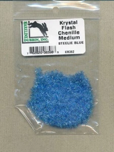 Krystal Flash Chenille - steelie blue KC362 - Picture 1 of 1