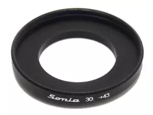 Metal Step up ring 30mm to 43mm 30-43 Sonia New Adapter - Picture 1 of 1