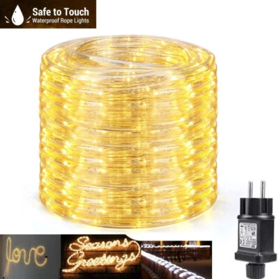 LED Lichterkette 10 20 30M 300 LED Außen Lichterschlauch Innen Weihnachtstagdeko - Bild 1 von 4