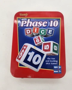 Gioco Dadi Phase 10 Red Tin Fundex 2004 pezzi di ricambio - Foto 1 di 7