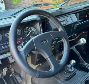 Land Rover Defender 90/110 92-97 MOMO NERO Black Steering Wheel Kit 1996+ - Picture 1 of 7