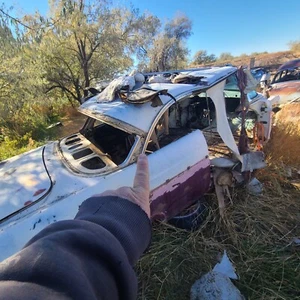 1955 Ford Victoria Molding Pillar C Outside stainless FOMOCO 55 2 Door Rear - Picture 1 of 22