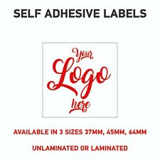 LOGO Printed Square Stickers, Personalised Stickers - Company Name Labels Flower