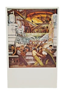 Detroit Industrie Mann & Maschinen Diego Rivera Detroit Institut Kunst Postkarte - Bild 1 von 4