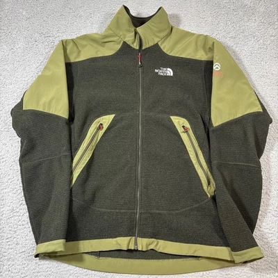 The North Face Men Sz L Summit Series Soft Shell Fleece Revolver Jacket Green - Image 1 of 4