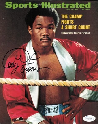 Foto firmada autografiada por George Foreman 8x10 JSA #I96987 Foto 1 de 3