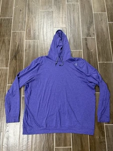 Rhoback Hesi Performance Hoodie Mens 3XL Purple Pullover Golf Stretch - Picture 1 of 5