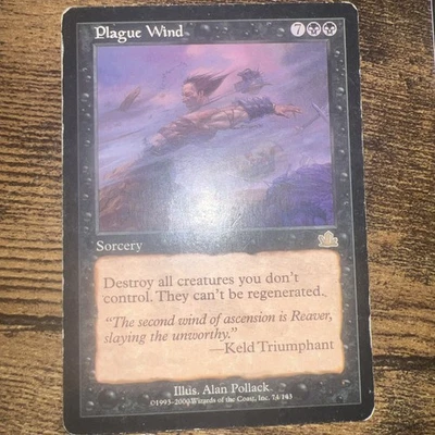 1x Plague Wind NM-Mint, English Masters 25 MTG Magic - Image 1 of 2
