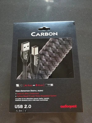 Audioquest Carbon USB 2.0 Cable 1.5 Meter - Image 1 of 4