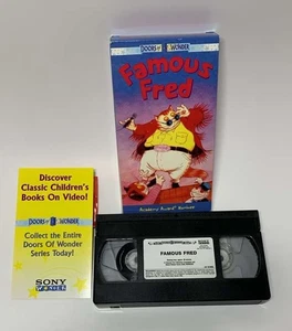 Famous Fred Sony Wonder VHS Tape Tasted RARE - Picture 1 of 3