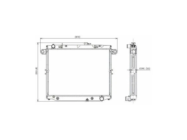 Radiator For 98-07 Lexus Toyota LX470 Land Cruiser CD87R7 Radiator -- OE Denso - Изображение 1 из 1