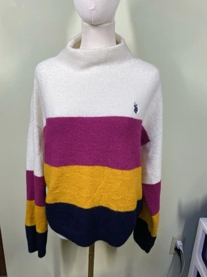 Suéter U.S. POLO ASSN Since 1890 para mujer talla XL bloques de colores Preppy Academia Carrera Foto 1 de 4