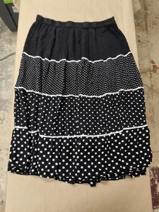 Cathy Daniels, Polka dot Peasant Skirt, Size 2X - Picture 1 of 11