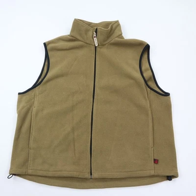 Woolrich Vest Jacket Mens XL Fleece Full Zip Brown Outdoor Travel Soft Warm - Image 1 of 4