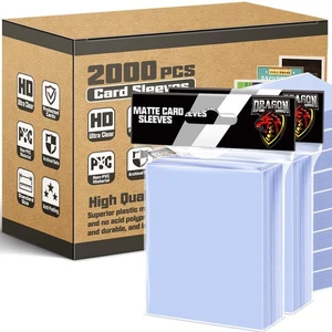 2000 Fundas para tarjetas Counts cargadores superiores para tarjetas coleccionables, fundas blandas Penny Ba... - Imagen 1 de 7