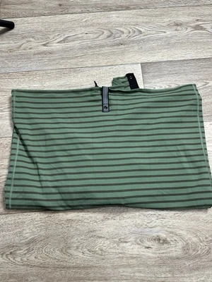 Bufanda envolvente Lululemon Vinyasa rayas verdes cierre a presión yoga gimnasio viaje D177 Foto 1 de 4