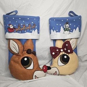 Enseco Rudolph The Red Nose Reindeer Felt Stocking  Clarice 2D NWOT - Picture 1 of 4