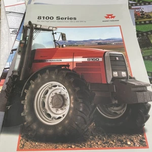 Massey Ferguson 8100 series tractor huge fold out leaflet sales brochure 33x23” - Picture 1 of 4