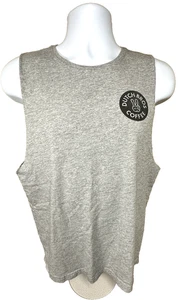 $4 T-Shirt Series – Dutch Bros Coffee Sleeveless Muscle Tank Peace Gray Size S - Picture 1 of 9