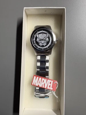 Marvel mens stainless steel watch black panther - Image 1 of 3