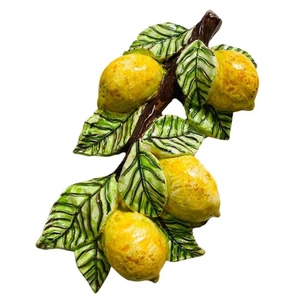 Lemon bunch, Caltagirone ceramic - h 40 x 20 cm approx. - Picture 1 of 1