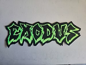 EXODUS, GRÜN BESTICKT GROSSER RÜCKENAUFNÄHER ZUM AUFNÄHEN - Bild 1 von 1