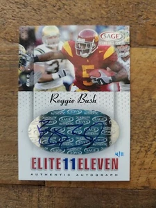 REGGIE BUSH 2006 SAGE GAME EXCLUSIVE ELITE 11 #4/11 AUTHENTIC AUTOGRAPH ROOKIE - Picture 1 of 2