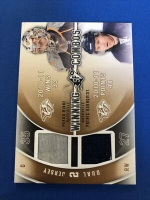 2011-12 SPX Winning Combos Rinne / Hornqvist Nashville Predators Silver / Blue - Image 1 of 2