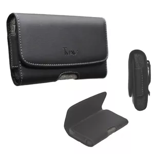 Seitliche Gürtelclip Tasche Etui Abdeckung für iPhone X (passend für Handy mit Slim Case) - Bild 1 von 1