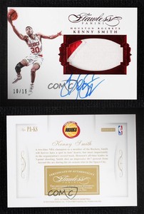 2015-16 Panini Flawless 2016-17 Update Ruby /15 Kenny Smith #PA-KS Patch Auto