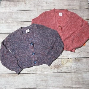 Wonder Nation Girls Lot Of Sweaters Size XS (4-5). NWT! 2 Multicolored Cardigans - Picture 1 of 12