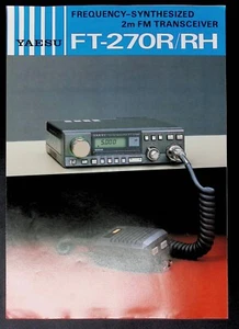 Yaesu FT- 270R/RH Frequency Synthesized 2m FM Transceivers Brochure - Picture 1 of 3