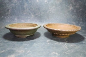 Genuine Japanese Bonsai pot "Yamaaki" x 2 from Tokoname. - Picture 1 of 22