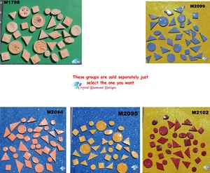 DO-DAD OR FILLER TILES - HANDMADE, CERAMIC MOSAIC TILES  ( Pick you Group ) #3 - Picture 1 of 6