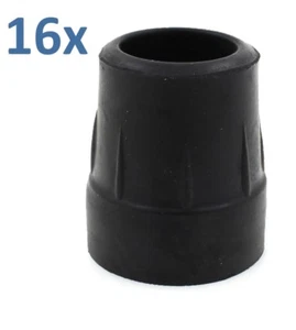 Walking Frame Rubber Feet 25mm (1") Heavy Duty Zimmer Frame Ferrules Tips 16 Pcs - Picture 1 of 3