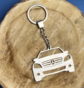 Keychain Mercedes C180 Key ring high quality stainless steel 1,5mm - Picture 1 of 1