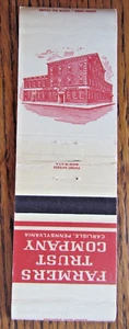 CUBIERTA CLICKBOOK: FARMERS TRUST COMPANY CARLISLE, PENNSYLVANIA MATCHCOVER C - Imagen 1 de 2