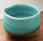 Japanese Handcrafted Matcha Bowl MINOYAKI Ware  (Turkey matte blue)