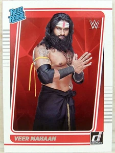 WWE VEER MAHAAN 2022 PANINI CHRONICLES DONRUSS RATED ROOKIE 119 RED WRESTLING - Picture 1 of 2
