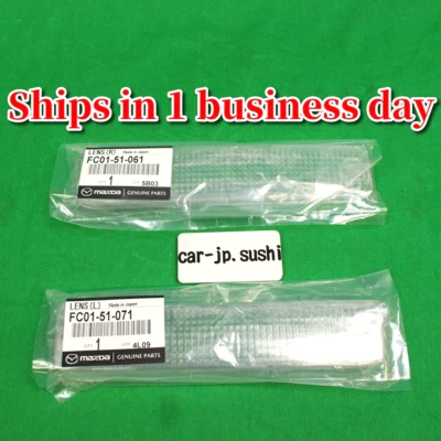 MAZDA RX-7 89-91 FC3S genuino luz de señal de giro frontal lente transparente conjunto combinación Foto 1 de 4