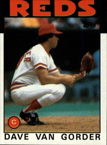 1986 Topps  #143   Dave Van Gorder   Catcher  Cincinnati Reds  FREE shipping - Image 1 of 1
