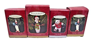Vintage 90's  Hallmark Keepsake Ornaments Lot of 4  Bowlers - Picture 1 of 19