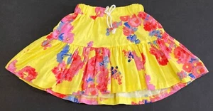 Girl's Joules Yellow Floral Knit Skirt Size 6 EUC - Picture 1 of 4