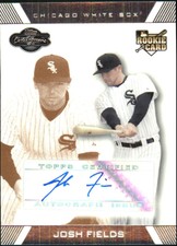 2007 Topps Co-Signers Bronze White Sox Baseball Card #105 Josh Fields AU/250
