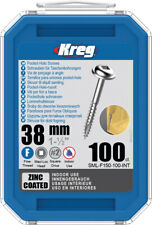 KREG Poche Vis – 38mm/1-1/2 ″ #7 Fin Washer-Head 100 Paquet SML-F150-100-EUR