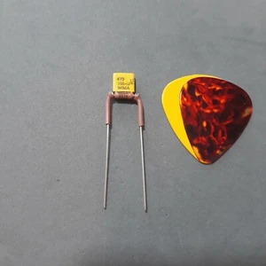 TREBLE BLEED KING "YELLOWTAIL" 470pF Metalized Film Cap, 220Kohm DALE MF resis - Bild 1 von 2