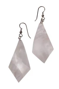 Pendientes hechos de Cabibi Muschel Teardrop Design, Blanco 52mm - Imagen 1 de 1